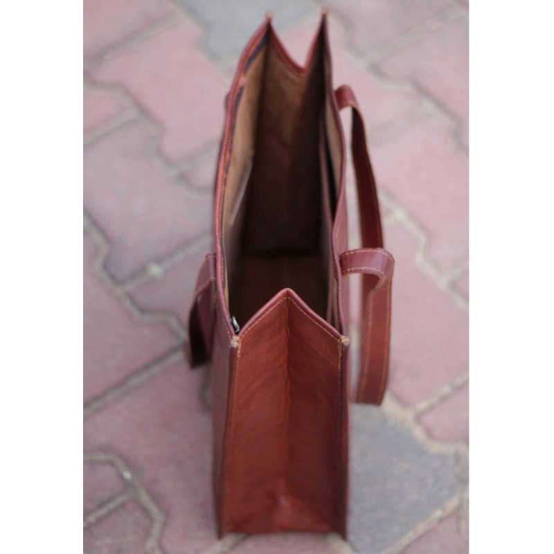 Minimalist Genuine Leather Tote Bag