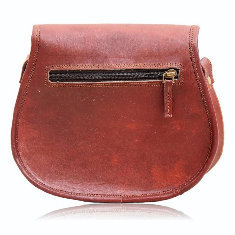 Classic Elegant Leather Cross Body Sling Purse