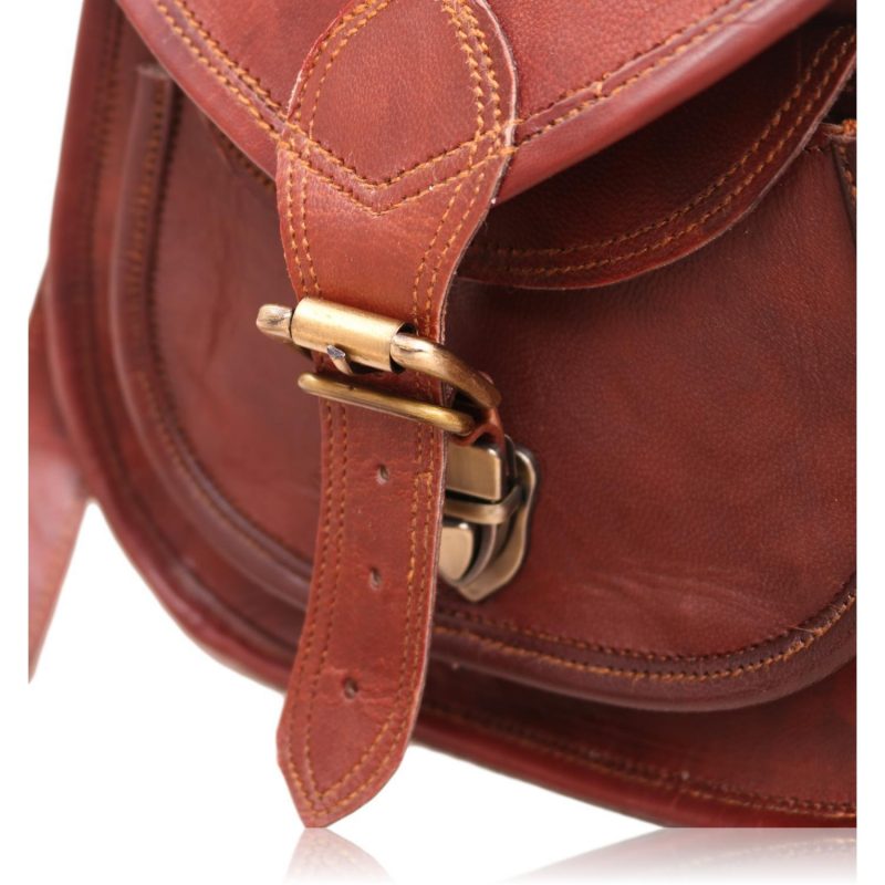 Classic Elegant Leather Cross Body Sling Purse