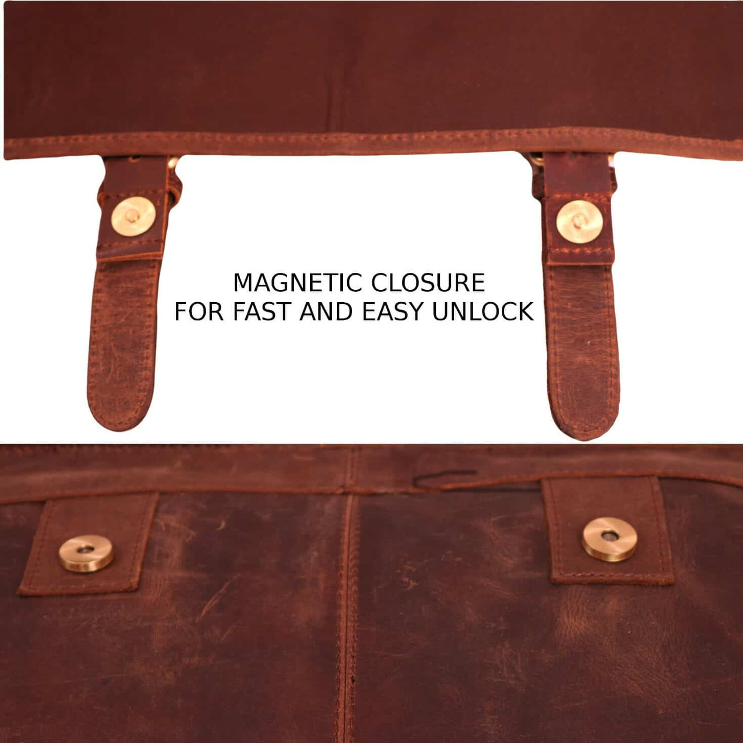 Slim Messenger Bag Leather
